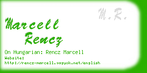 marcell rencz business card